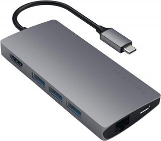 Satechi USB-C Multiport Adapter 4K V2 s ethernetem, Space Gray