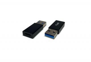 USB-A 3.2 Gen1 to USB-C redukce 5 Gbps, černá