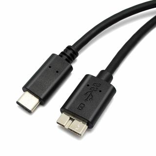 USB-C to micro USB 3.2 Gen1 kabel, 1 m, černý