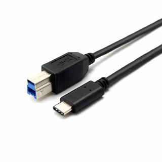 USB-C to USB-B 3.0 Gen1 kabel, 1 m, černý
