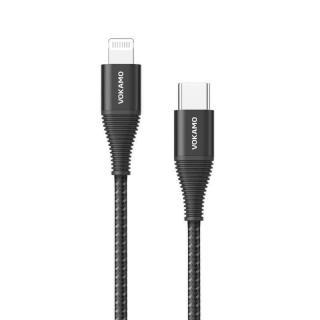 Vokamo USB-C to Lightning kabel 1.2 m, černý