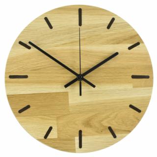 Ručně vyrobené dřevěné hodiny WENGE 285mm GT-EL7109  Skladem v ČR