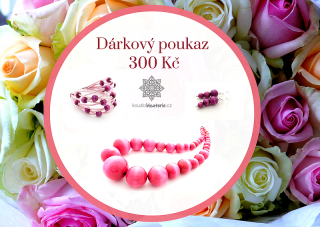 Dárkový poukaz 300 Kč Kombinace barev: 1