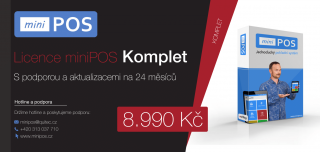 Pokladní systém miniPOS - Doživotní licence Komplet