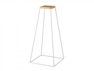 Odkládací stolek Frustum Table Grande 100CM White + Wood Materiál desky: Buk, Velikost desky: malá