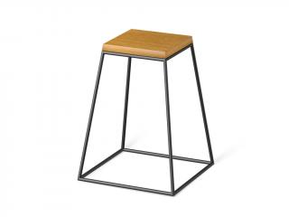 Odkládací stolek Frustum Table Venti 40CM Black + Wood Materiál desky: americký ořech, Velikost desky: malá