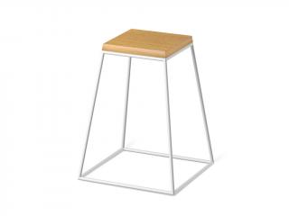 Odkládací stolek Frustum Table Venti 40CM White + Wood Materiál desky: Buk, Velikost desky: velká