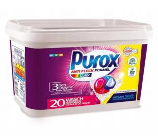 Purox prací kapsle na barevné prádlo 20x18g