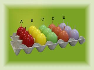 Svíčka Velikonoční vajíčko s vůní 40x60mm - 1ks Barva: E- světle fialová