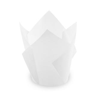 WIMEX Cukrářské košíčky  Tulip  bílé 50x85mm-100ks
