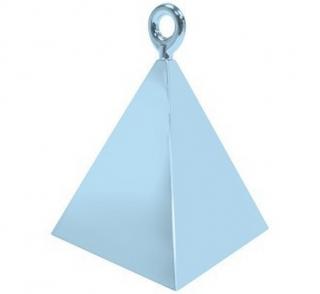 Závaží na balónky  Pyramida  bledě modré - 1 ks
