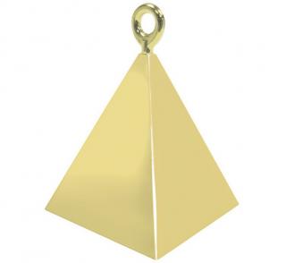 Závaží na balónky  Pyramida  zlaté - 1 ks