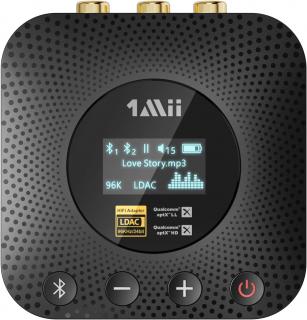 1Mii Bluetooth přijímač B06HD+, DAC, LDAC, aptX HD, OLED displej (ND)