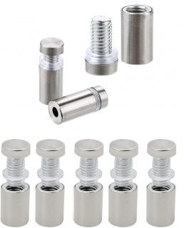 30ks akrylových rozpěrek k upevnění reklamních tabulek, zrcadel, skleněných tabulí, 12x20 mm
