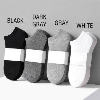5 párů bavlněné bezešvé ponožky nízké do tenisek, EU 37-41, černé, šedé, bílé