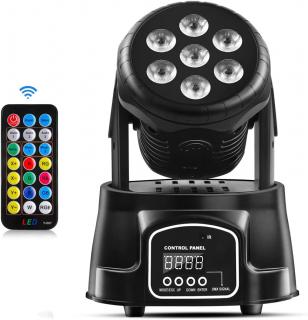 70W Moving Head jevištní LED světlo s dálkovým ovládáním, DMX512, RGBW