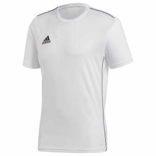 Adidas Core 18 - Tréninkové tričko s krátkým rukávem, S, White/Black