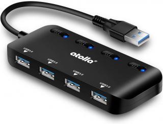 Atolla USB 3.0 rozbočovač, USB hub, 4 porty