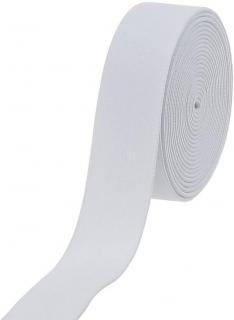 Cotowin Elastický plyšový gumový pásek pro šití, bílý, 3m, úplet