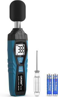 CURCONSA Měřič hladiny zvuku , 30-130 dB, LCD displej, modrý