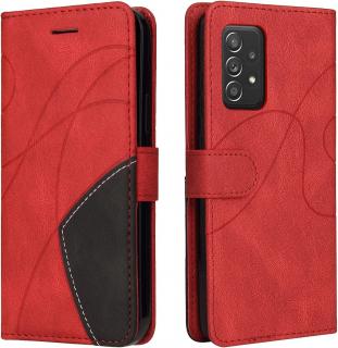 CXTcase Pouzdro na Samsung Galaxy A52 5G/4G / A52S 5G, PU kůže, červené