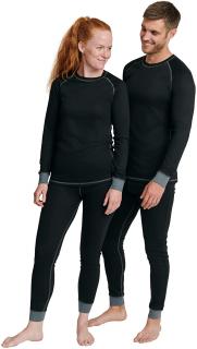 DANISH ENDURANCE® Sada termoprádla, recyklovaný materiál, unisex, XL, černé