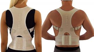 Ducomi Extreme Posture - korektor držení těla, béžová, XL