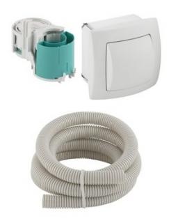Geberit ovládání splachování WC HyTouch pod omítku, ruční/pneumatické, alpská bílá (K.5)