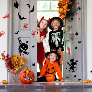 Halloweenské samolepky na okna, dveře, nábytek