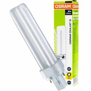 Kompaktní zářivka Osram DULUX D G24D-2, 18W, 1200lm (EL.17)