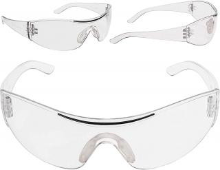 Kurtzy 2ks Ochranné čiré pracovní brýle s gumovou vložkou na nose