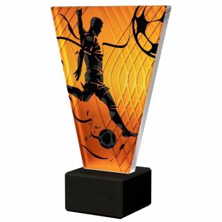 Larius Fotbalová skleněná trofej malá, 120 x 60 mm