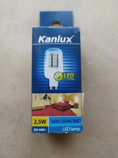 LED žárovka Kanlux SAYA LED48 SMD G9-CW 230V, 2,5W, G9, 200lm