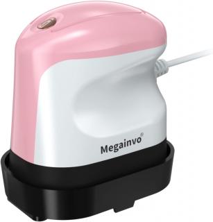 Megainvo Mini tepelný tlakový lis se 3 stupni 120-180 °C, 9x6 cm, růžový (ND)