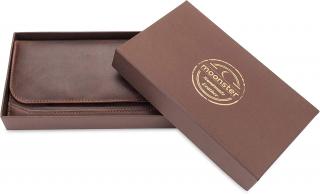 Moonster Ručně vyráběná luxusní peněženka z pravé buvolí kůže