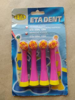 Náhradní hlavice k dětskému zubnímu katáčku ETA DENT 4ks (EL.15)