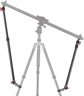 Neewer® 2ks ramena stabilizátoru kamery, 2x C klip, 4x kulová hlava