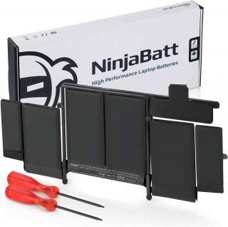 NinjaBatt Baterie A1582 pro Apple MacBook Pro Retina 13” (2015/2014/2013), 71,8 Wh/11,43 V