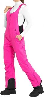 Ohuhu Dámské lyžařské kalhoty, vodotěsné, růžové Velikost: L