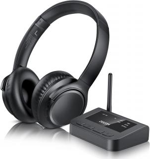 Sada Bluetooth sluchátek s Bluetooth vysílačem, s OPT/RCA/AUX připojením, 55 hodin