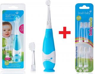 Sada Brush-Baby Elektrický zubní kartáček BabySonic pro děti 0-3 let