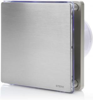 STERR tichý koupelnový ventilátor s LED, 100 mm