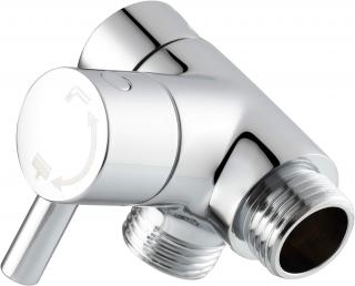 Tecmolog 3cestný sprchový adaptér G 1/2 , přepínací ventil, chrom
