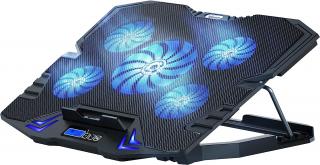 TopMate C5 RGB Chladicí podložka pro laptop 10–15,6 , modrá LED