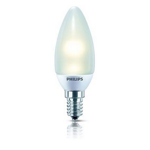 Úsporná LED žárovka Philips Novallure Candle, E14, 2W (EL.17)