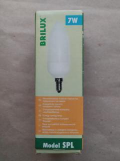 Úsporná žárovka Brilux 7W (35W), E14, 250 lumen, teplé bílé světlo