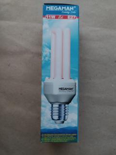 Úsporná žárovka Megaman 11W (60W), E27, 600 lumen, teplé bílé světlo