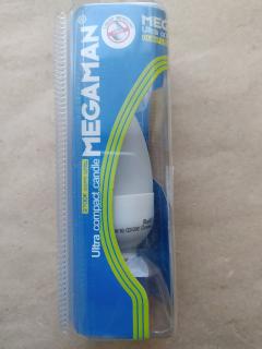 Úsporná žárovka Megaman 7W (35W), E14, 286 lumen, teplé bílé světlo