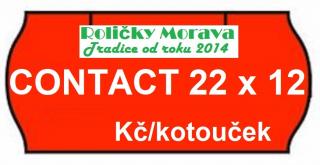 CONTACT 22x12 signální cena za: 42 ks v kartonu červené