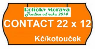 CONTACT 22x12 signální cena za: 42 ks v kartonu oranžové